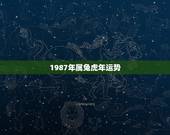 1987年属兔虎年运势，虎年兔子运势