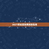 2021年必定生男孩的生肖，男人顾家十二生肖打一个生肖