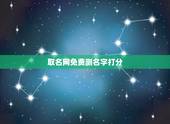 取名网免费测名字打分，免费取名字测试打分