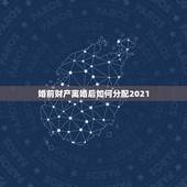 婚前财产离婚后如何分配2021，婚前财产离婚后如何分配