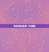 姓名测未来另一半相貌，输入自己的姓名再输入性别将会出来你未来另一半的样