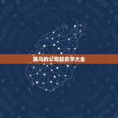 属马的公司起名字大全，属马的起什么名字好