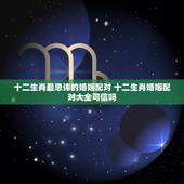十二生肖最忌讳的婚姻配对 十二生肖婚姻配对大全可信吗