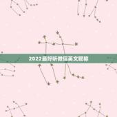 2022最好听微信英文昵称，寓意好的英文微信昵称有哪些？