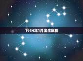 1954年1月出生属相，几月份的猪的命运好