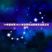 74年属虎男2021年运势及运程每月运程五月运气，属虎人2021年运势