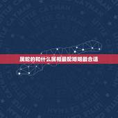 属蛇的和什么属相最配婚姻最合适，属蛇的和什么属相最相配 12属相婚配表