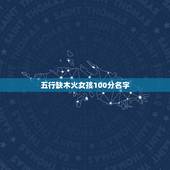 五行缺木火女孩100分名字 带木带火好听的女孩名