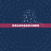 青龙白虎朱雀玄武分别属相，中国古代四大圣兽，青龙，白虎，朱雀，玄武。各
