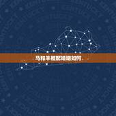 马和羊相配婚姻如何，羊和马适合要什么宝宝