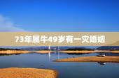 73年属牛49岁有一灾婚姻 73年牛2022年必有一难