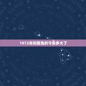 1972年的属兔的今年多大了，属兔的今年多大