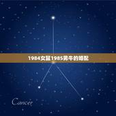 1984女鼠1985男牛的婚配，请大师帮我测测我的婚配日期 男农历19