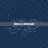 摩羯2022年每月运势，2021年10月八号摩羯座运势