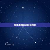 属牛本命年可以结婚吗，我属牛，10月份生日，本命年结婚可以吗？