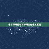 中下等婚配和下等婚配有什么区别，中下等婚配比下等婚配好是吗？