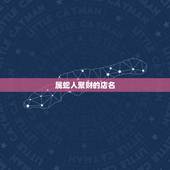 属蛇人聚财的店名，属蛇开店取名字大全