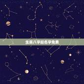 生辰八字起名字免费，免费生辰八字起名字