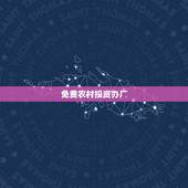 免费农村投资办厂，农村创业办厂好项目有哪些
