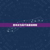 男羊女马是不是最佳婚配，为什么马羊是最好婚配？