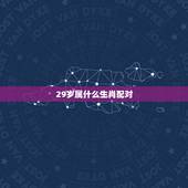 29岁属什么生肖配对，什么生肖和什么生肖最相配。