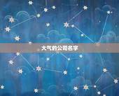 大气的公司名字，公司名称大全简单大气