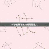 怀孕初期怎么知道是男是女，孕妇生女孩的特征怎么表现出来的呀？