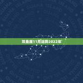 双鱼座11月运势2022年，20i4年小乘卓麻11月双鱼运势