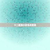 十二属相小款毛衣图案，十二生肖年龄对照表