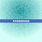怎样查星盘查询星盘 金星落入第9宫惊为天人