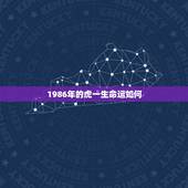 1986年的虎一生命运如何，2022 年35岁有一劫属虎86
