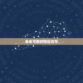 未来可期的微信名字，回忆未来做微信名字的含义，