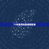 77年属鸡的属相婚配表，77年属蛇相配81年鸡吗