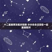 十二星座男女配对指数 分分合合注定在一起星座配对