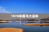 1978年属马大运年，78年属马何时走大运