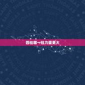 四柱哪一柱力量更大，八字那一柱影响更大