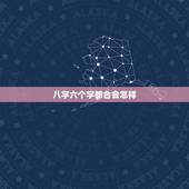 八字六个字都合会怎样，要是两个人合八字 六个字合 不知道怎么样