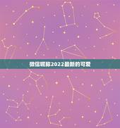微信昵称2022最新的可爱，微信昵称最新最火2023