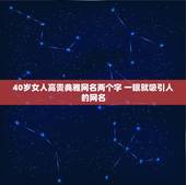 40岁女人高贵典雅网名两个字 一眼就吸引人的网名