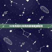 93年鸡和82年狗的属相能婚配吗，93年十月属鸡的是啥命