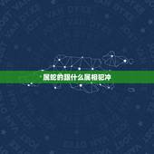 属蛇的跟什么属相犯冲，属蛇人与什么属相犯冲