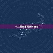 十二星座恋爱配对查询，十二星座配对情侣