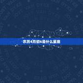 农历4月初6是什么星座(介绍这出生的人性格特点大介绍)