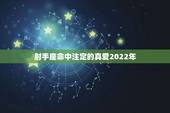 射手座命中注定的真爱2022年，在2022年珠联璧合，缔结良缘的星座，