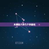 夫妻合八字几个字最好，怎么样合八字，合婚姻！如果两个人的八字只合两个字
