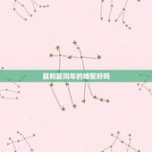 鼠和鼠同年的婚配好吗，属鼠与属鼠相配吗 详细�0�3