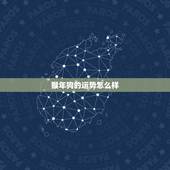 猴年狗的运势怎么样，猴年今年运势如何
