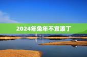 2024年兔年不宜添丁，2024年什么年