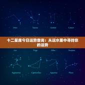 十二星座今日运势查询：从运水墨中寻找你的运势
