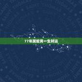 77年属蛇男一生财运，1977年射手座属蛇的男人一生运气